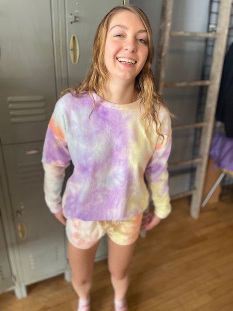 Top and Short soft tie dye set | Purple Splash LLC